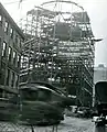 View of the building in the process of being built, 1912