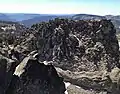 West (lower) peak of Twin Peaks seen from the east summit