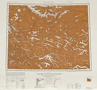 Map including Lake Lighten and surrounding region (AMS, 1950)