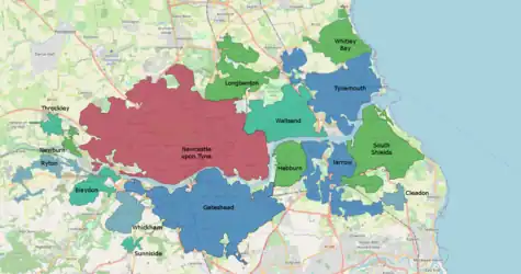 Built-up area's sub divisions