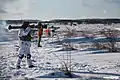 Ukrainian soldiers training with M141 in January 2022