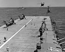 UH-34D Seahorses aboard Boxer off Vietnam in 1959