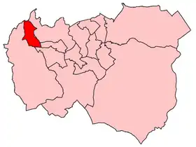 Gawthorpe Ward shown within Burnley