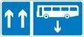 Contra-flow bus lane