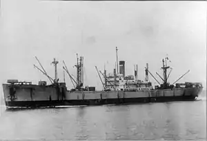 USAT Sargent Sylvester Antolak underway, circa 1947-1949, location unknown.