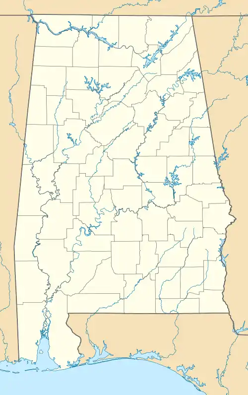 Mobile station (Gulf, Mobile and Ohio Railroad) is located in Alabama