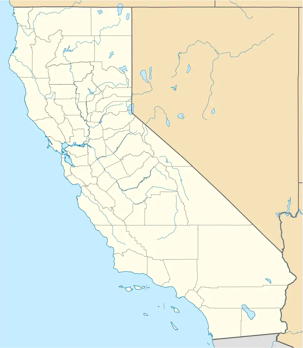 List of waterfalls is located in California