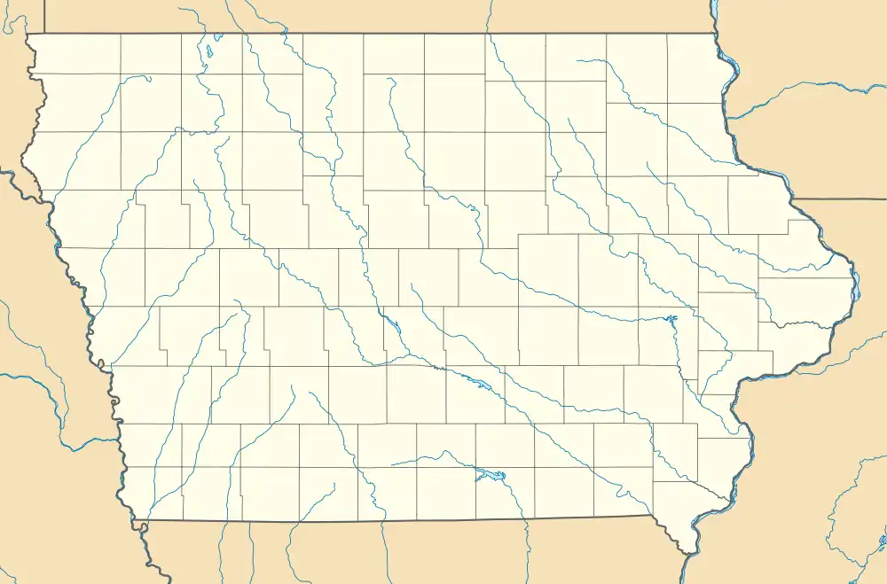 East Union Depot (Des Moines, Iowa) is located in Iowa