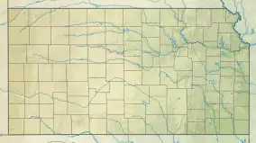 Location of Keith Sebelius Lake in Kansas, USA.