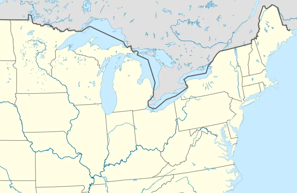 Location of 2002 USA Team Handball College Nationals Teams Women's Division