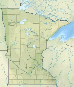 Location of Cedar Lake in Minnesota