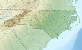 Location of Lake Mattamuskeet in North Carolina, USA.