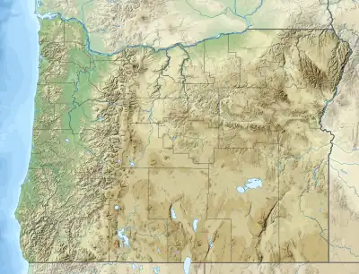 Location of Crump Lake in Oregon