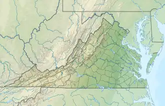 Snickers Gap is located in Virginia