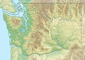 Location of Alaska Lake in Washington, USA.