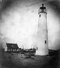 First (1833) lighthouse on St. George Island, between West Pass and Cape St. George (U.S. Coast Guard Archive)