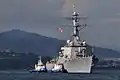 USS Arleigh Burke entering Souda Bay on 17 February 2012