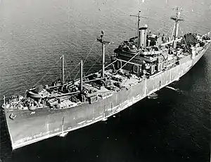 Cambria underway, c. 1943