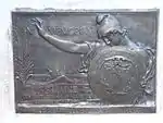 Memorial plaque by Charles Keck, USS Maine Memorial