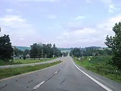 US 20 westbound entering East Springfield