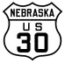 U.S. Highway 30 marker