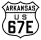 U.S. Highway 67E marker