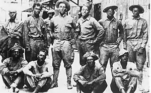 Image 48Buffalo Soldiers of the American 10th Cavalry Regiment taken prisoner during the Battle of Carrizal, Mexico in 1916. (from History of Mexico)