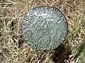 A GLO survey marker from 1913 in Douglas, Wyoming