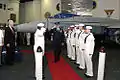 Chairman of the Joint Chiefs of Staff General Richard B. Myers during a visit to U.S.S. Theodore Roosevelt.