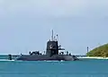 JS Mochisio entering Pearl Harbor on 21 June 2010.