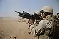 M4 carbine with M203A1 (9 in barrel), US Navy Seabees in Afghanistan 2010.