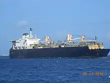 USNS 2nd Lt. John P. Bobo (T-AK-3008) off the coast of Saipan