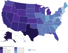 U.S. states by total area