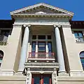 Columns at the front entrance of Morrill Hall, UVM, Burlington, VT, Jul 2015