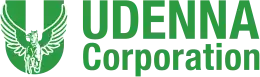 Green logo consisting of a Pegasus superimposed on a "U" with the name of the corporation on its right