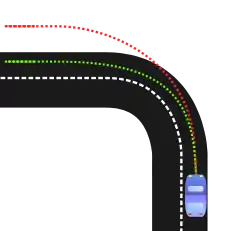 Depiction of understeer.