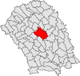 Location in Botoșani County