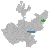 Location of the municipality in Jalisco