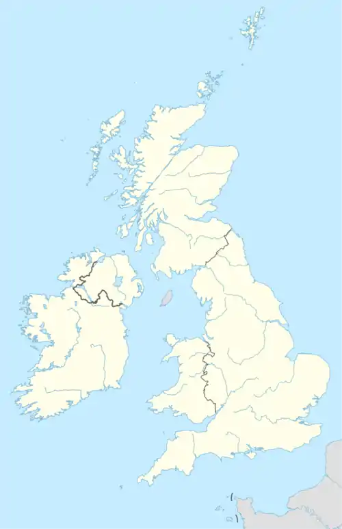 Locations of the 2012 Premier League venues in the United Kingdom