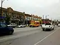 A view of Main Street in the University Heights business district.