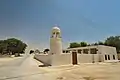 Up-close view of the mosque in Zekreet