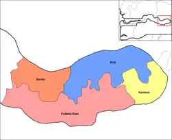 Districts of Upper River Division