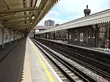 Eastbound platform looking east towards Upminster