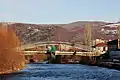 The main bridge above Ibar River in Mitrovica