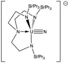 A uranium nitrido complex.