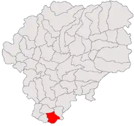 Location in Bistrița-Năsăud County