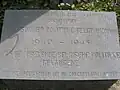 Urn containing the relics of political prisoners of the Second World War