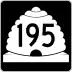 State Route 195 marker