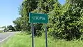 Utopia community sign