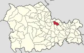 Location in Neamț County